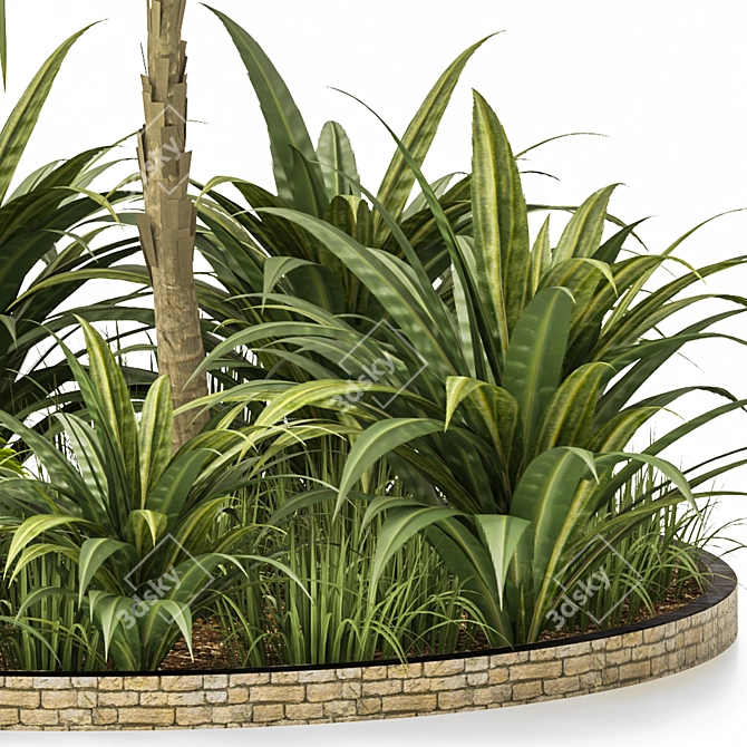 Tropical Garden Set 2015 3D model image 2