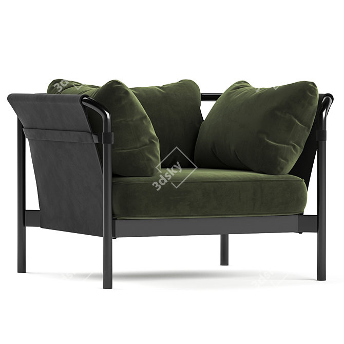 Modern Can Armchair - Stylish and Comfy 3D model image 1