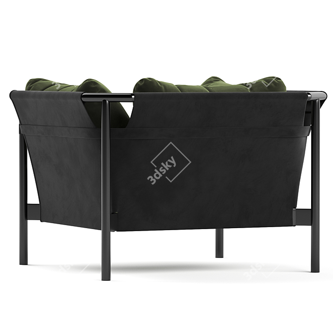 Modern Can Armchair - Stylish and Comfy 3D model image 2