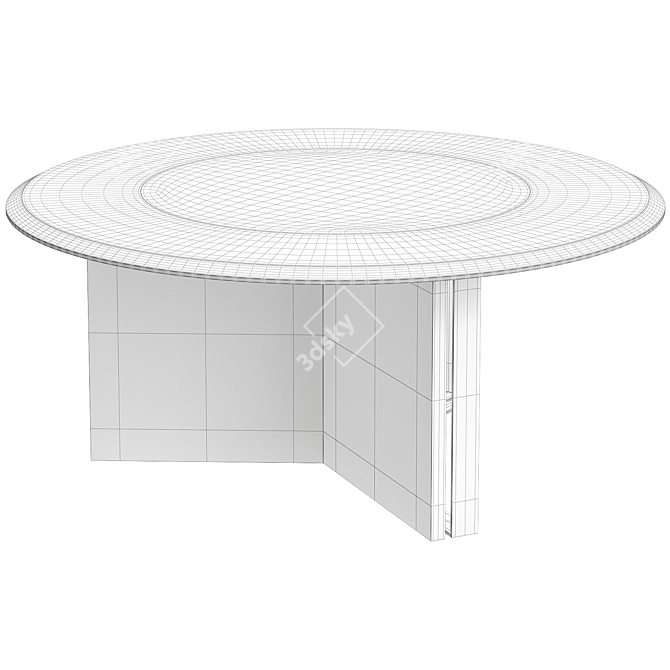 Sleek Howard Center Table 3D model image 2