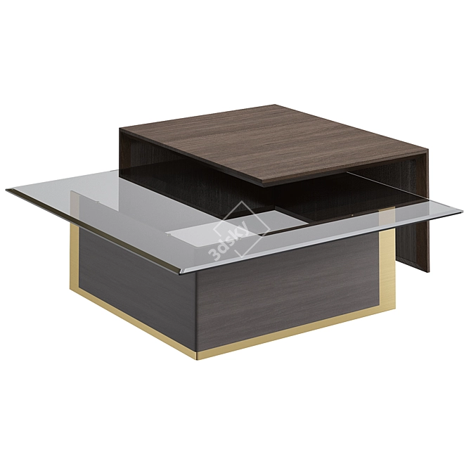 Sleek Modern Center Table 3D model image 1