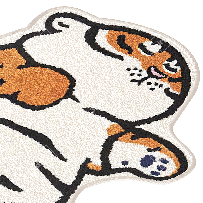 Tiger Cub Cartoon Rug | AliExpress 3D model image 2