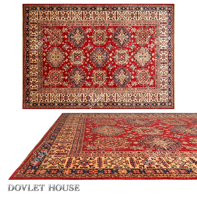 DOVLET HOUSE Wool Carpet (art.16228) 3D model image 1