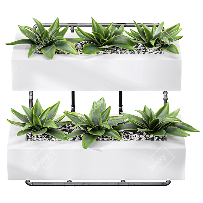Executive Air Purifying Office Plant 3D model image 5