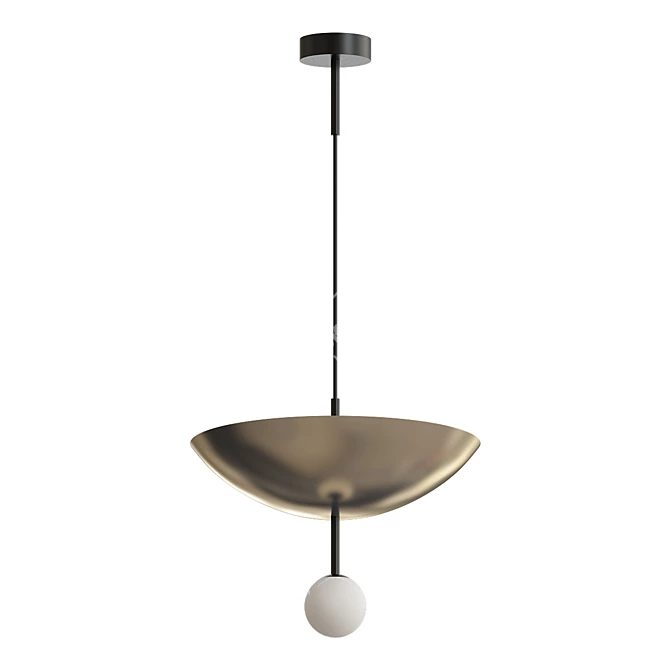 Upside-Down Pendant Light 3D model image 2