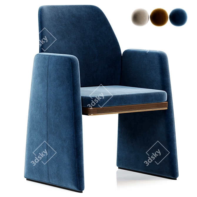 Elegant Anthony Chair 3D model image 1