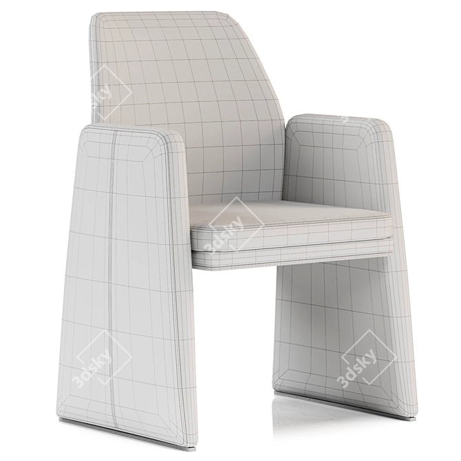 Elegant Anthony Chair 3D model image 4