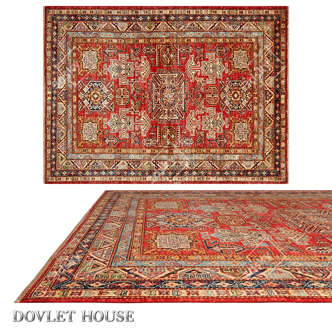 Title: DOVLET HOUSE Carpet (Art 16233) 3D model image 1