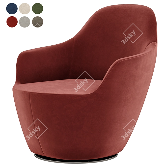 Ultimate Comfort: Harbor Armchair 3D model image 2