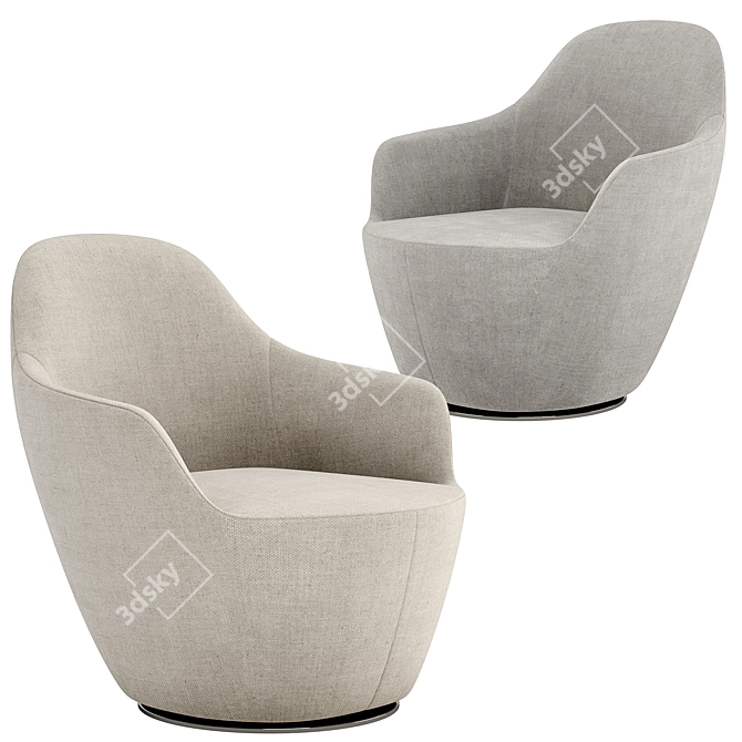 Ultimate Comfort: Harbor Armchair 3D model image 4