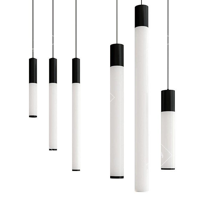Lumistik: Modern Pendant Lamp Collection 3D model image 1
