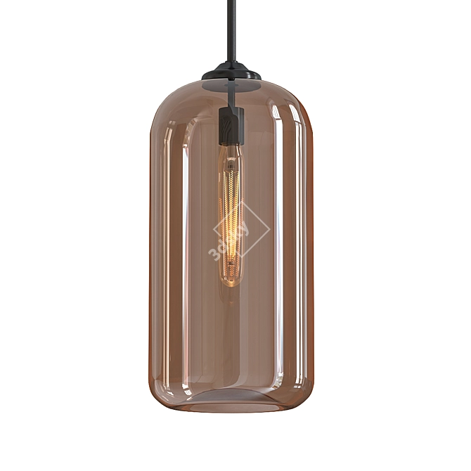 Modern Industrial District 8 Pendant 3D model image 1