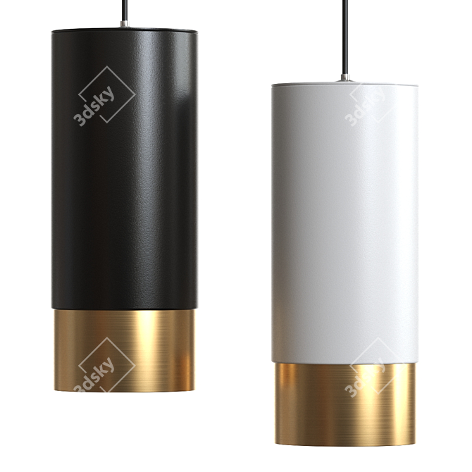 Sleek Mini VAN Lamp 3D model image 1
