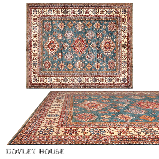 Title: Dovlet House Persian Wool Rug 3D model image 1