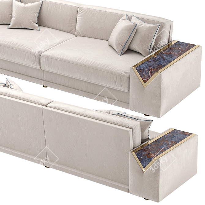 Luxurious Ludovica Mascheroni Sofa 3D model image 5
