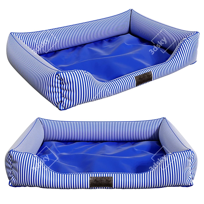 Cozy Pet Bed 3D model image 2