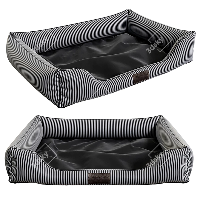 Cozy Pet Bed 3D model image 3