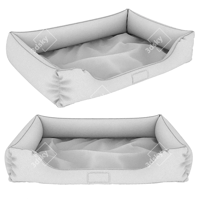 Cozy Pet Bed 3D model image 4