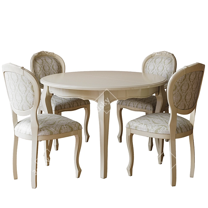 Cleopatra Collection: BUCZYNSKI Fixed Round Table 3D model image 1