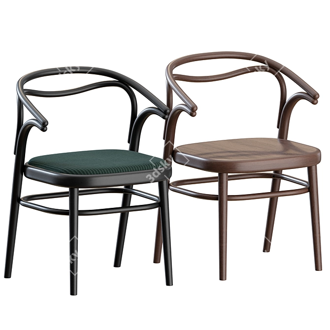 Classic Beaulieu Chair: Gebrueder Thonet Vienna 3D model image 5