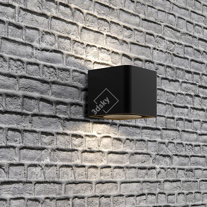 PBR Loft Blanca Brick: HD Seamless Textures 3D model image 2