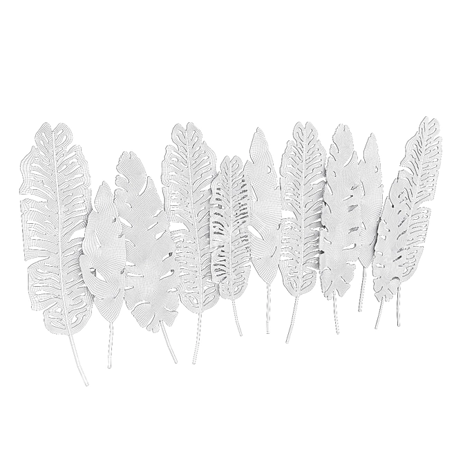 ImperiumLoft Leaf Wall Decor 3D model image 3