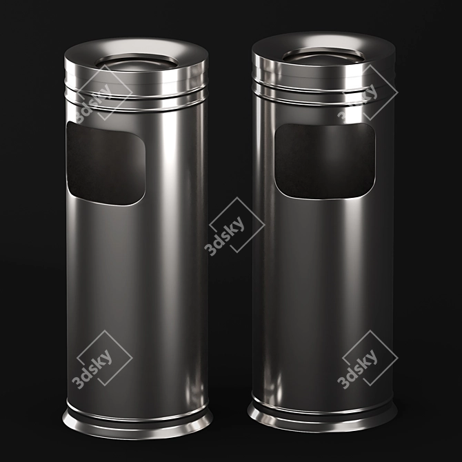 Industrial Cigar Extinguisher: Turbo Edge Ashtray 3D model image 2