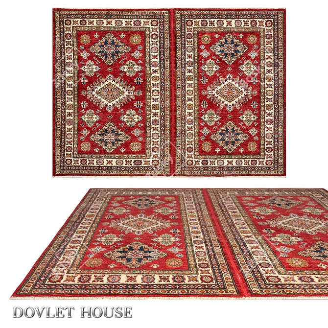 Title: Double Wool Carpet by DOVLET HOUSE 3D model image 1