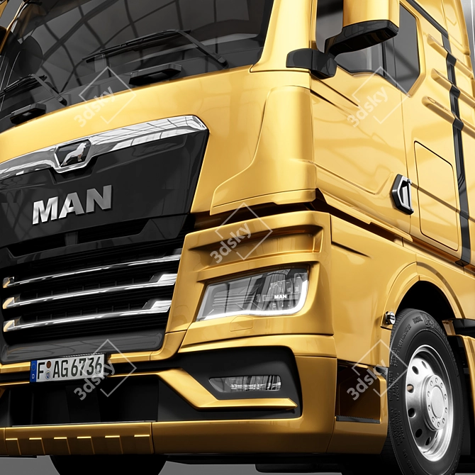 Impressive MAN TGX Model 3D model image 4