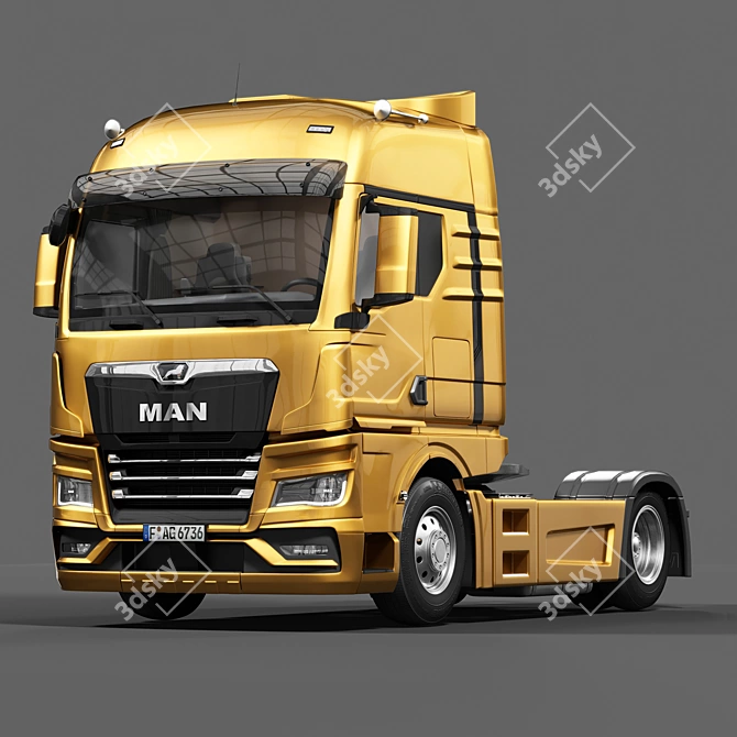 Impressive MAN TGX Model 3D model image 7