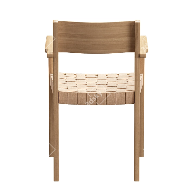 Jysk Vadehavet Oak Dining Chair, Elegant and Ergonomic 3D model image 4