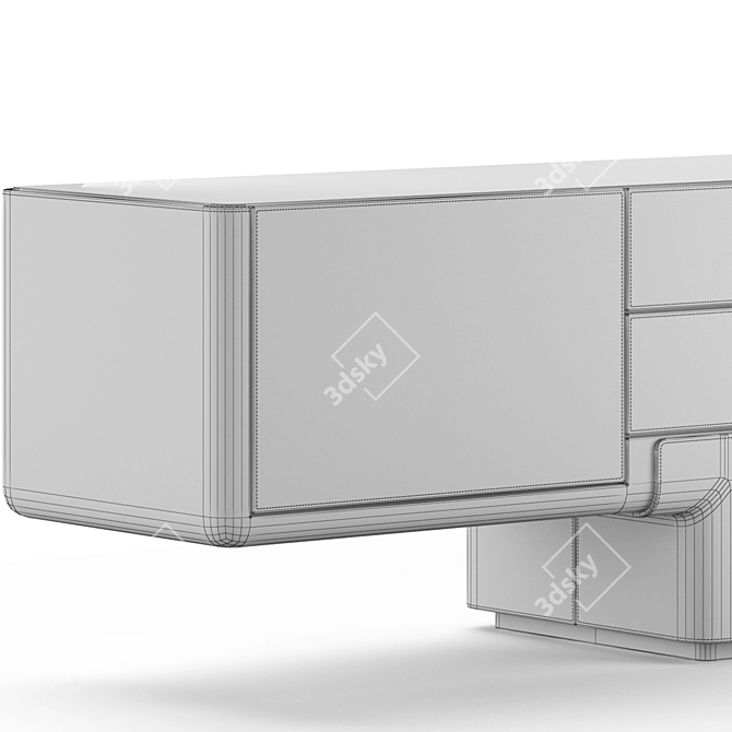 Elegant Longhi Do Sideboard 3D model image 3