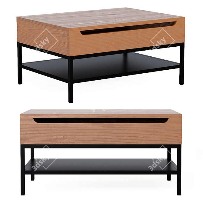 Modern Lomond Coffee Table 3D model image 1