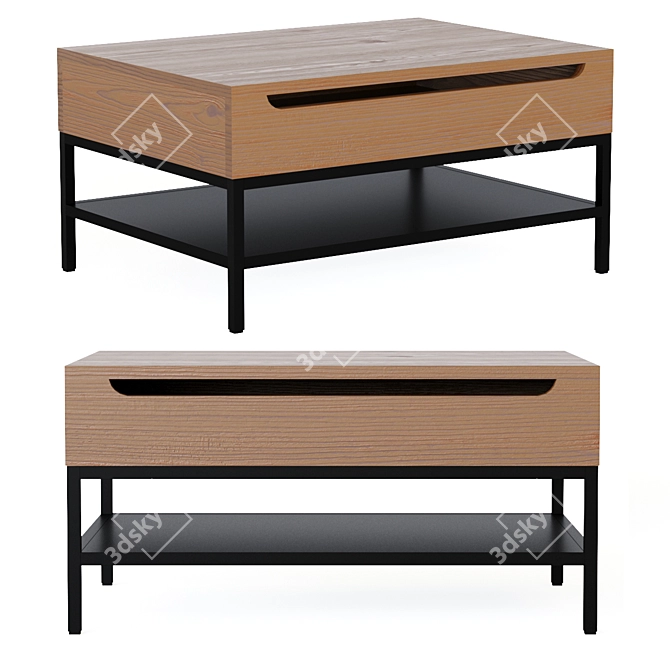 Modern Lomond Coffee Table 3D model image 6