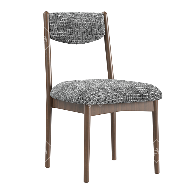 Elegant Vaquero Dining Chair 3D model image 1