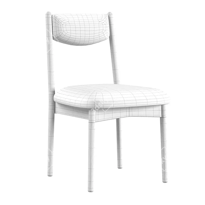 Elegant Vaquero Dining Chair 3D model image 3
