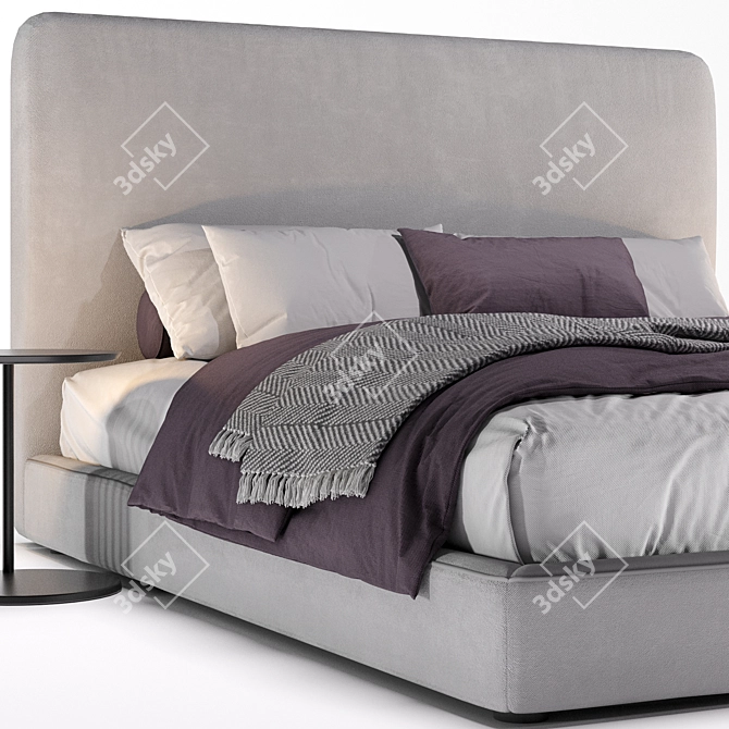 Ultra-Comfort COLE Bed 3D model image 2