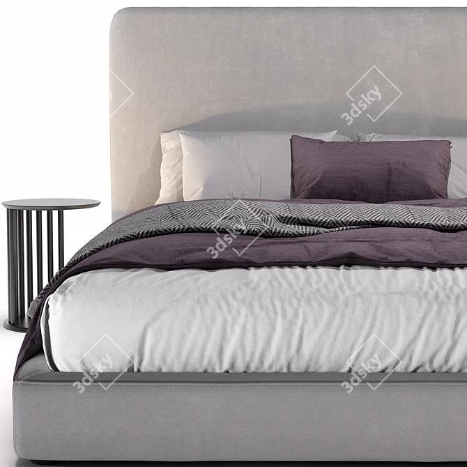 Ultra-Comfort COLE Bed 3D model image 3