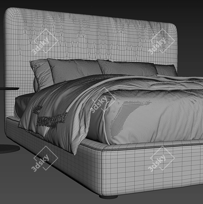 Ultra-Comfort COLE Bed 3D model image 5