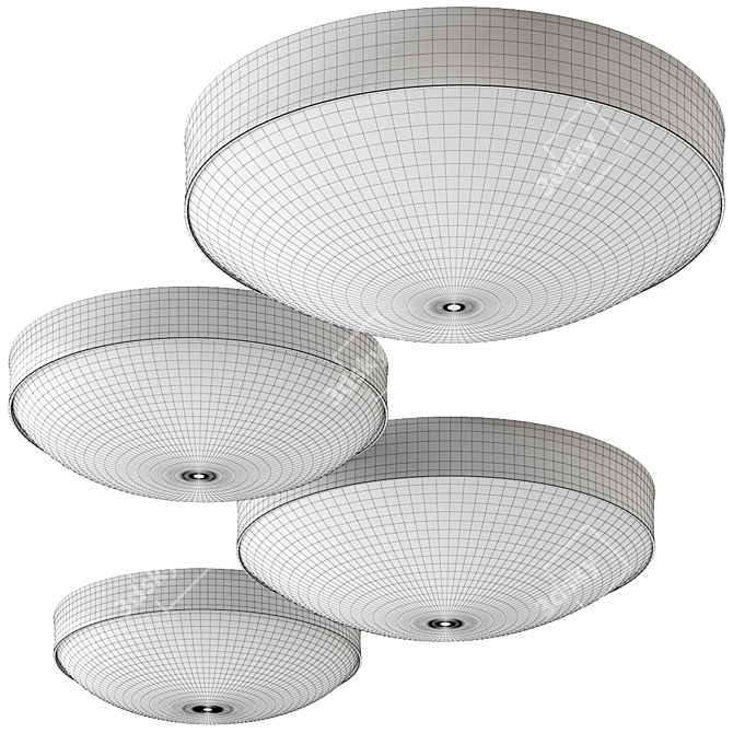 Kant Beige Ceiling Lamp: Scandinavian elegance for your space 3D model image 2