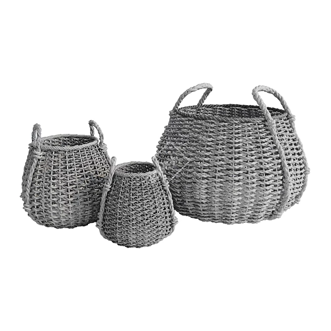 Title: 3D Basket Model, V-ray & Corona Compatible 3D model image 4