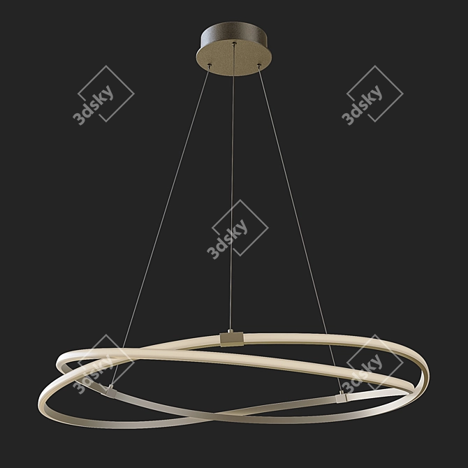 Elegant Silver Chandelier: Mantra Infinity 5725 3D model image 4