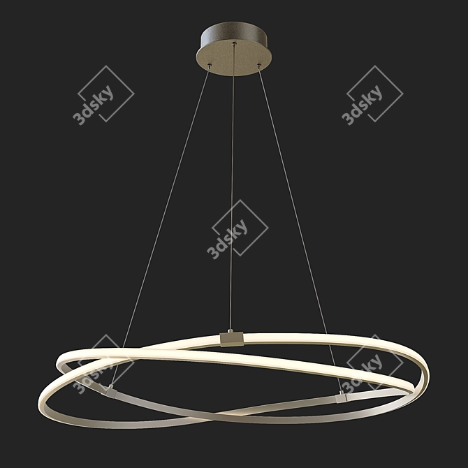 Elegant Silver Chandelier: Mantra Infinity 5725 3D model image 5