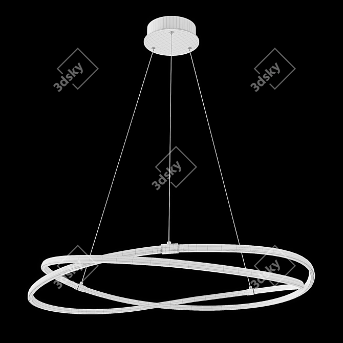 Elegant Silver Chandelier: Mantra Infinity 5725 3D model image 6