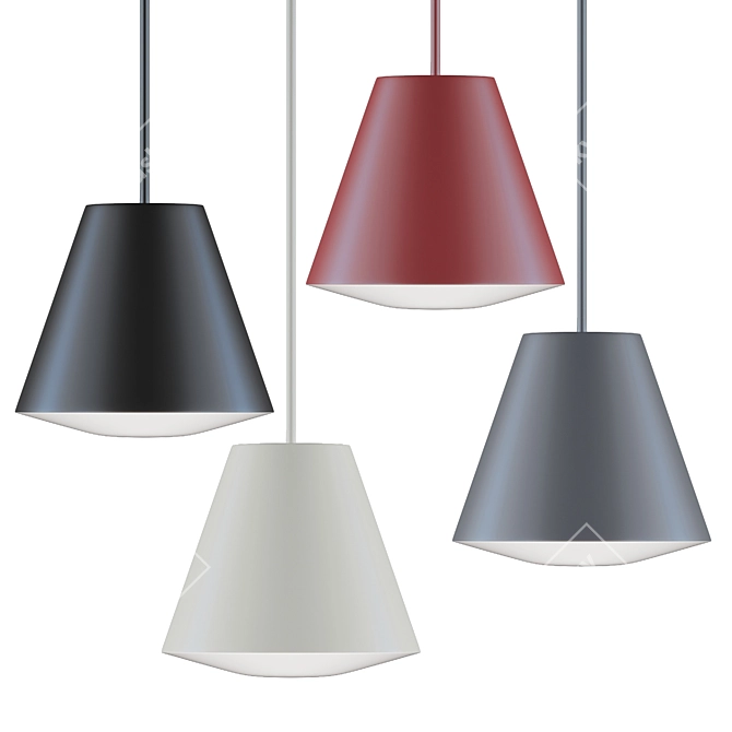 Contemporary Hay SINKER Pendant Light 3D model image 1