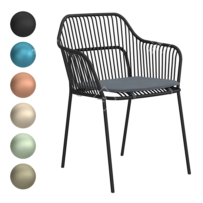 Allermuir Crop: Stylish Armchair with Modern Design 3D model image 1