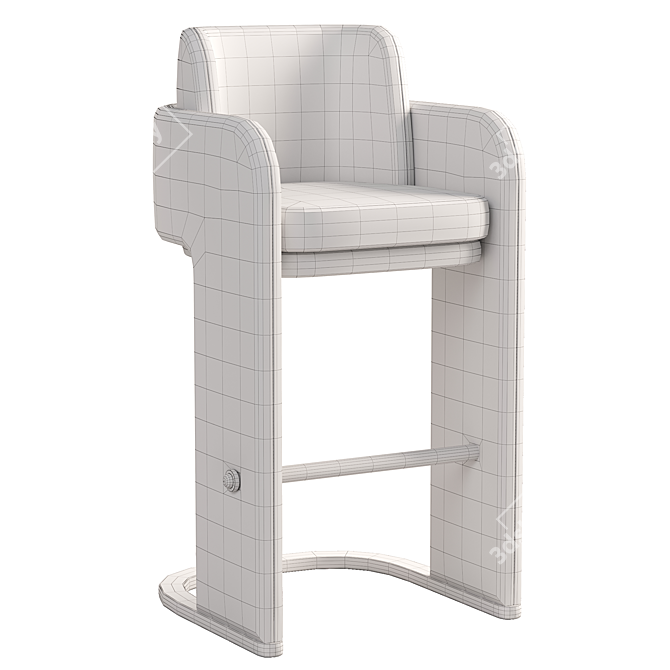 Sleek and Stylish ODISSEIA Barstool 3D model image 6