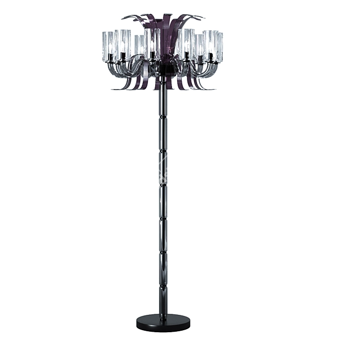 Murano Glass Leonardo Floor Lamp 3D model image 1