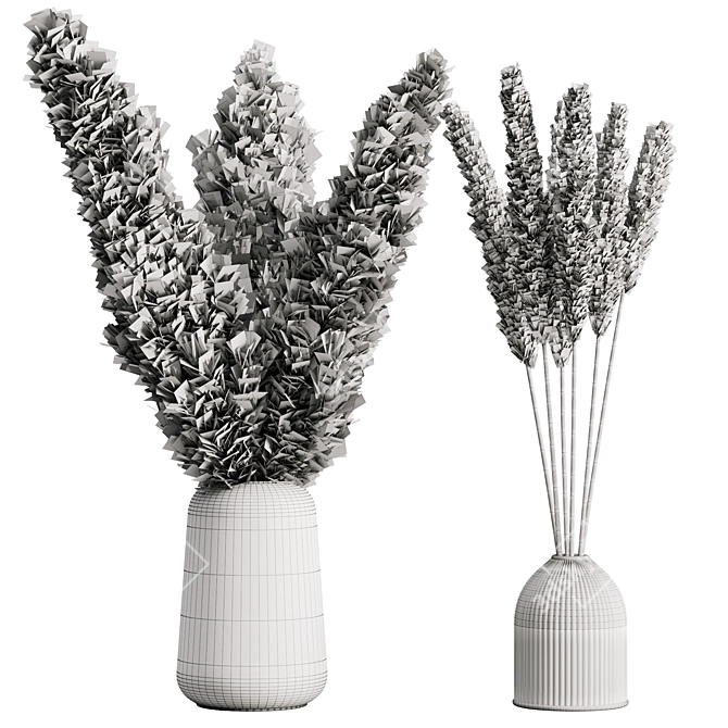 Elegant Pampas Set for Rendering 3D model image 4