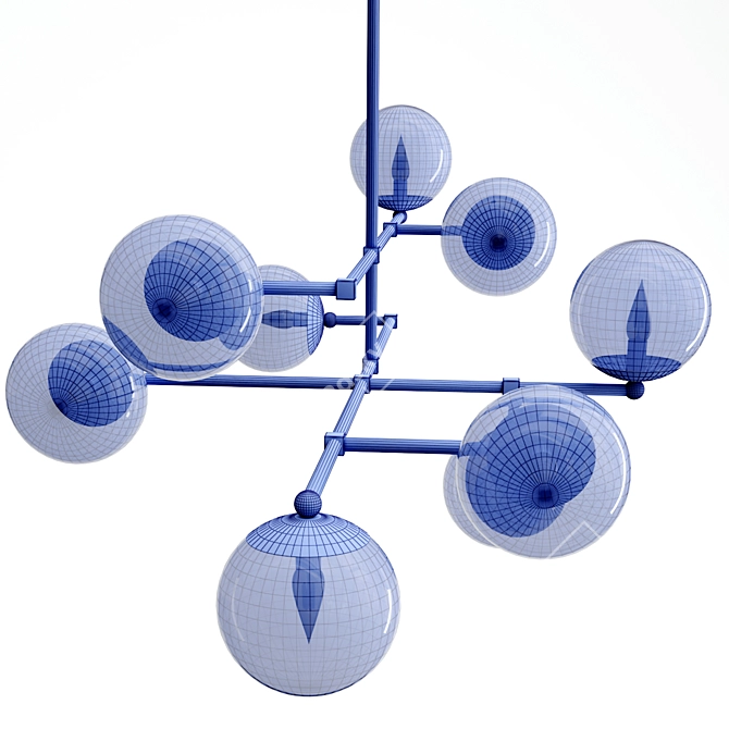 Elegant Illumination: Communique Chandelier 3D model image 3